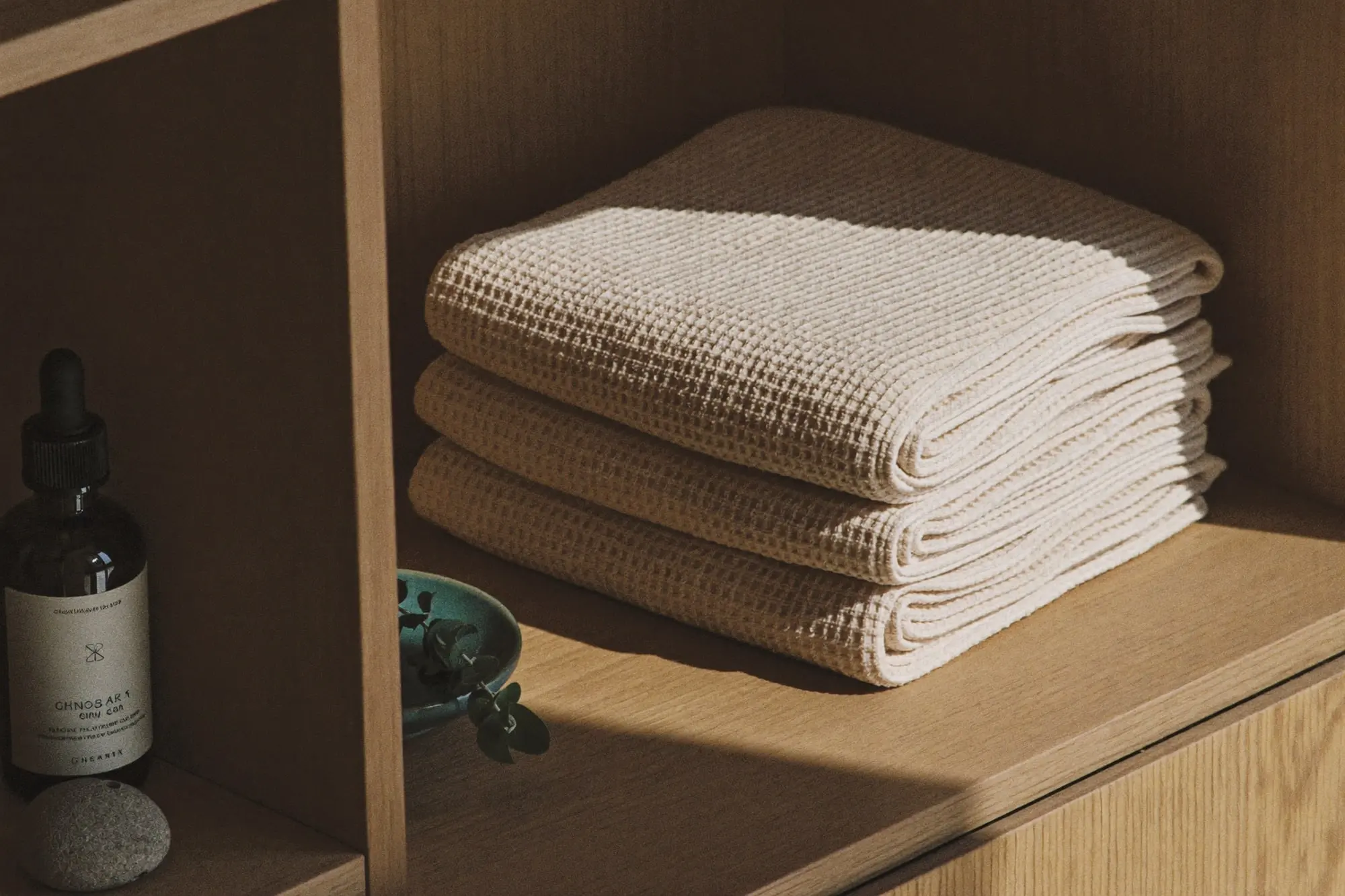 Detalhe de materiais e produtos utilizados na clínica